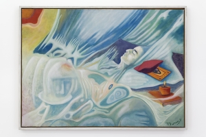 Aref El Rayess, Miracle d'un voeux, 1966, Oil on canvas, 99.1 x 136 cm 