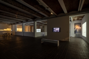 Rabih Mroué, Under the Carpet, Installation view of the exhibition Schering Stiftung Award for Artistic Research 2020, KW Institute for Contemporary Art, Berlin 2022. Photos: Frank Sperling