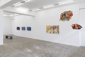 Samia Halaby, de-coding colors, 2023, Exhibition view, Sfeir-Semler Gallery Beirut