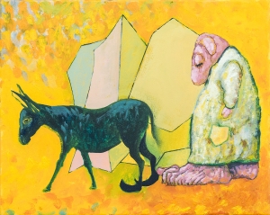 Wael Shawky, Untitled, 2023, Oil on canvas, 40.8 x 51.5 cm