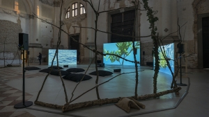 Ocean! What if no change is your desperate mission?, 2022, Installation view of The Soul Expanding Ocean #3, Ocean Space, Venice. Commissioned and produced by TBA21–Academy.