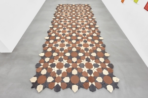 Standing by the Ruins, 2024, Compressed Earth, Courtesy the artist & Sfeir-Semler Gallery