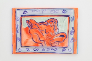 When Elissa's women emerged 1, 2025, Acrylic on canvas, 54 x 78 cm