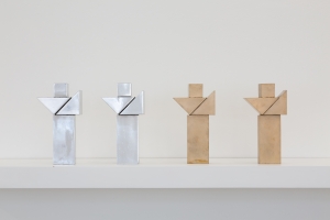 Tiptoe Through The Tulips (Homage To Tiny Tim), 2024, cast aluminum and bronze, 22 x 11.5 x 8 cm each, 5 + 2 AP