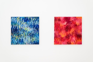 Samia Halaby: Abstract in Motion, exhibition view, Sfeir-Semler Gallery Downtown, Beirut, Lebanon, 2025