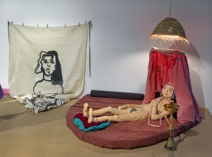 Installation view, Mounira Al Solh: A land as big as her skin, 2025, The Bonnefanten Museum, Maastricht, Netherlands
