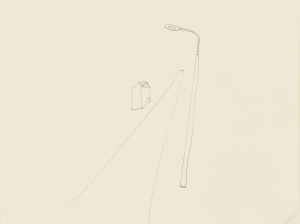 Barbara Camilla Tucholski, Lange Straße, 2013, pencil on paper, 24 x 32 cm