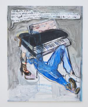 Electric uncle #1, 2016, Oil on canvas, 145 x 114 cm