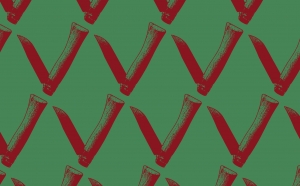 Arms_Knife_1, 2016, Wallpaper, 400 x 61 cm, Edition 7 + 3 AP