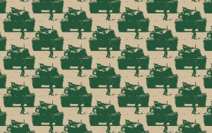 Fares Od_3, 2016, Wallpaper with motifs, 550 x 61 cm, Edition 7 + 3 AP