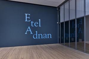 Etel Adnan, 2018, Exhibition view, Zentrum Paul Klee, Bern