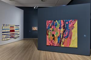 Etel Adnan, 2018, Exhibition view, Zentrum Paul Klee, Bern