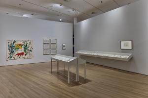 Etel Adnan, 2018, Exhibition view, Zentrum Paul Klee, Bern