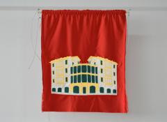Blazon: Yasouiyeh, Beit Barakat, 2015, Embroidery and applique on textile, 85 x 72 cm, Ed. 3 + 2 AP