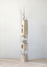 Pillars: 45/LP, 2014, Concrete and metal, 200 x 25 x 25 cm