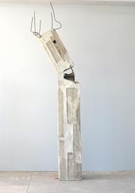 Pillars; Eraserhead, 2014, Concrete and metal, 280 x 90 x 30 cm