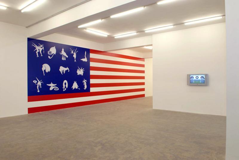 "New World", 2006, 350 x 1000 cm, exhibition view, Gallery Sfeir-Semler