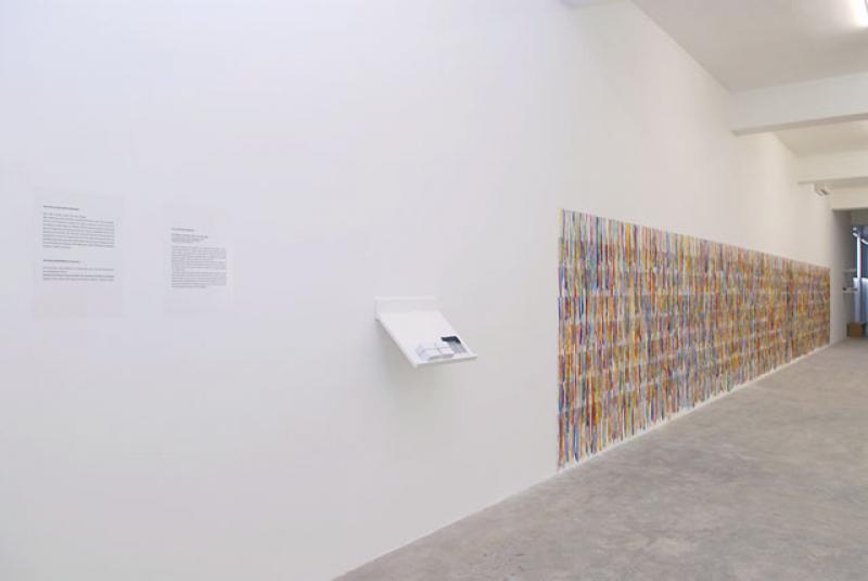 "I wish you a wish", 2003, 6500 ribbons,installation views Gallery Sfeir-Semler Beirut, 2007